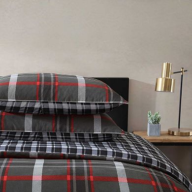Eddie Bauer Willow Plaid King Duvet Set