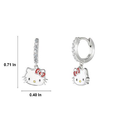 The outlet Drama Cubic zirconium & silver Hoop earrings