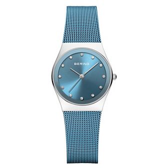 BERING Women's Classic Stainless Steel Sunray Dial Milanese Bracelet Watch - 12927-308