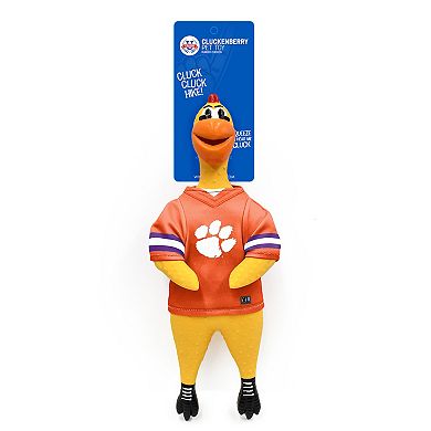 NCAA Clemson Tigers Team Rubber Chicken Pet Toy