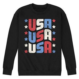 Men's USA Stacked Fleece Sweatshirt