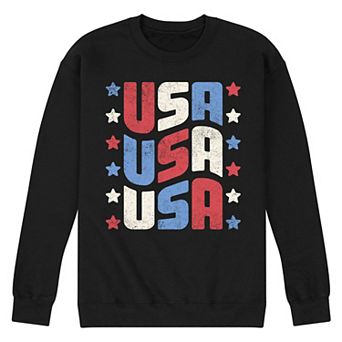 Men's USA Stacked Fleece Sweatshirt