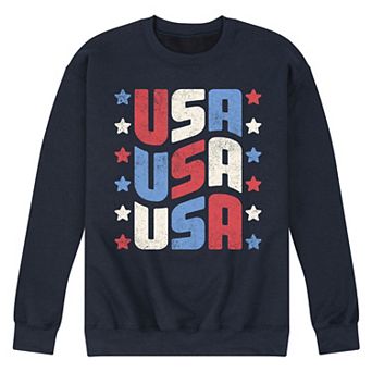 Men's USA Stacked Fleece Sweatshirt