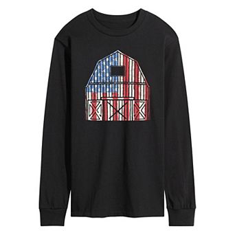 Men's USA Barn Long Sleeve Graphic Tee.