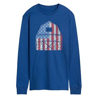 Men's USA Barn Long Sleeve Graphic Tee.