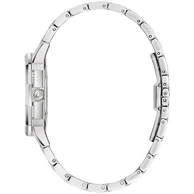 Bulova Women's Octava Stainless Steel Crystal Accent Bracelet Watch - 96L305