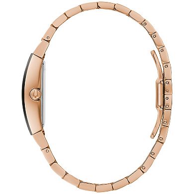 Bulova Women's Gemini Rose Gold Stainless Steel Diamond Accent Dial Bracelet Watch - 97P158