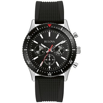Bulova Men's Sport Stainless Steel Ion-Plated Black Chronograph Watch - 98A267