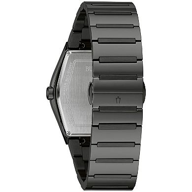 Bulova Men's Modern Gemini Black Stainless Steel Diamond Accent Bracelet Watch - 98D177