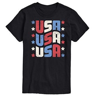 Men's USA Stacked Graphic Tee.