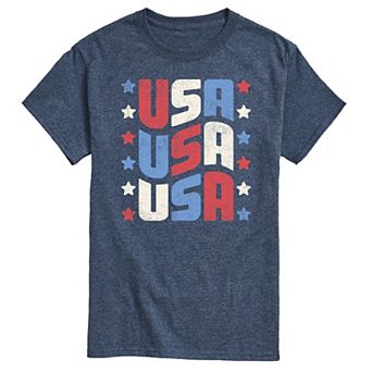 Men's USA Stacked Graphic Tee.