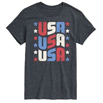 Men's USA Stacked Graphic Tee.