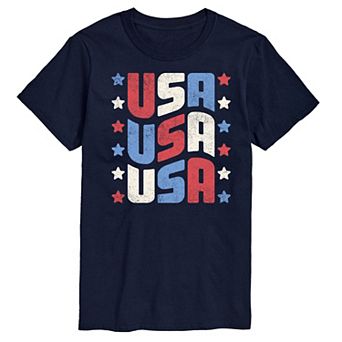 Men's USA Stacked Graphic Tee.