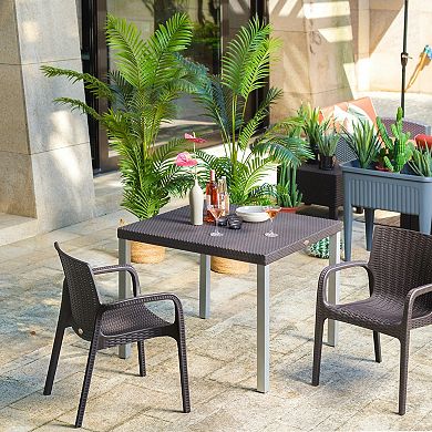 Lagoon Oslo Rattan Dining Table