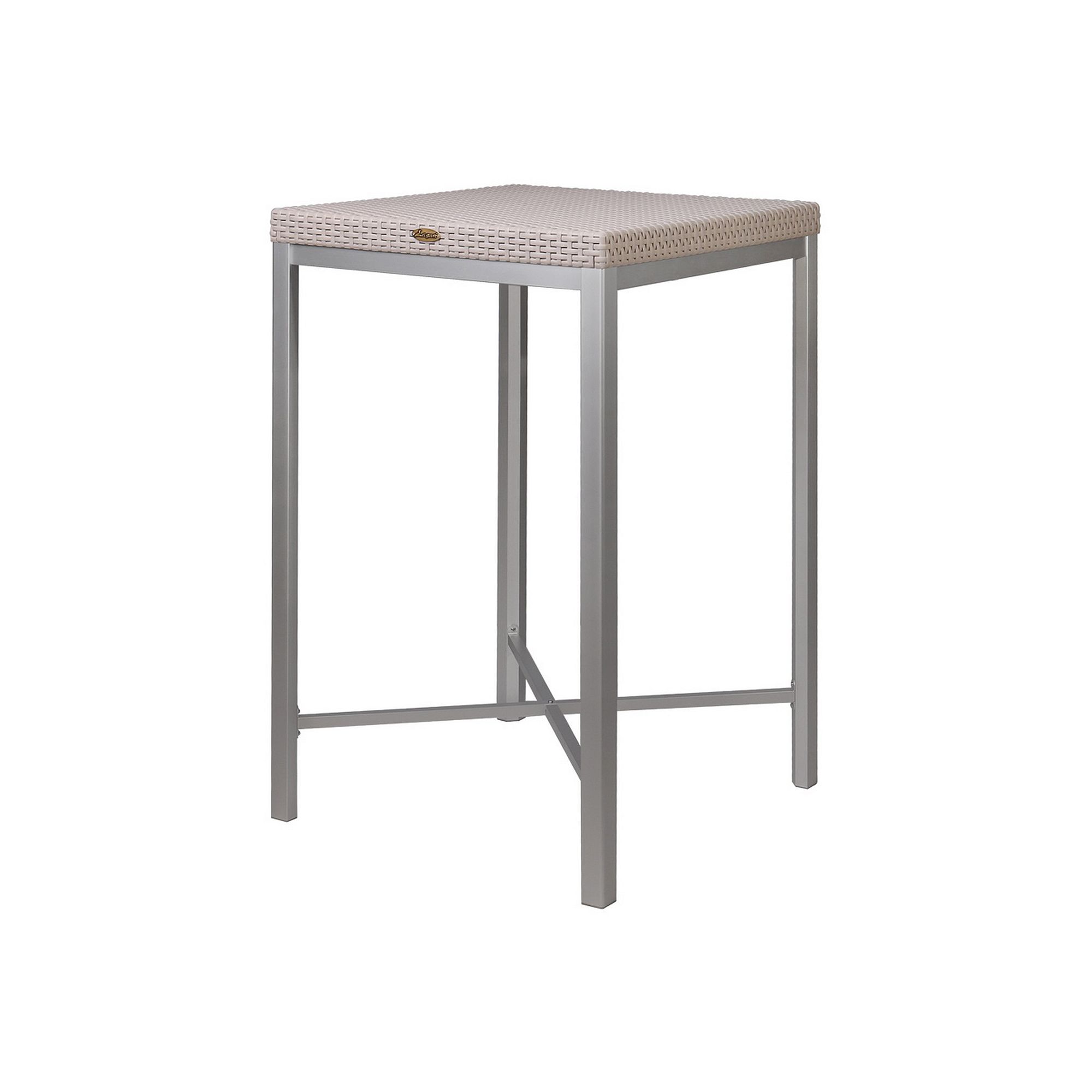 Lagoon Russ Rattan Bar Table, Gray