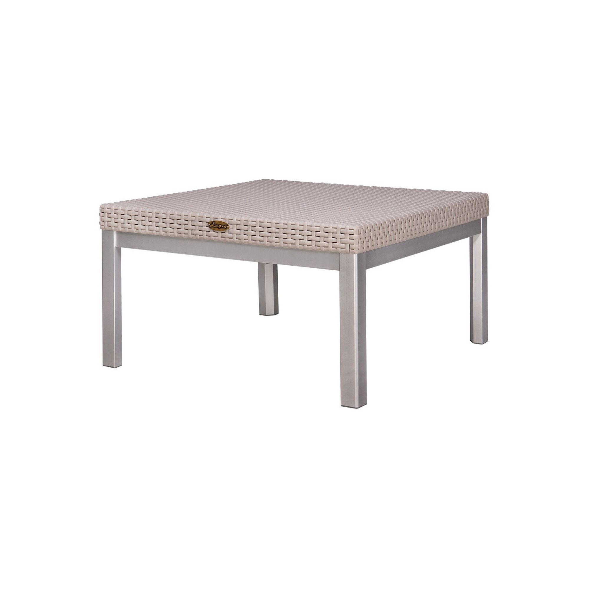Lagoon Russ Rattan Coffee Table, Gray