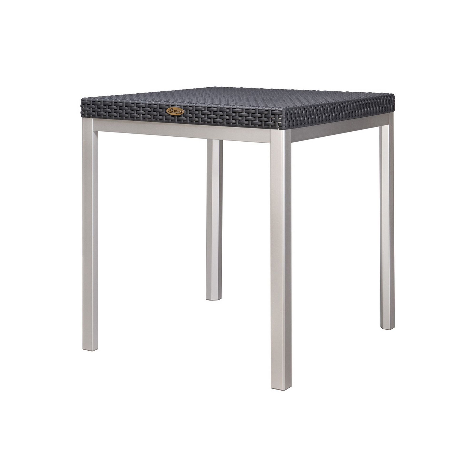 Lagoon Russ Rattan Dining Table, Black