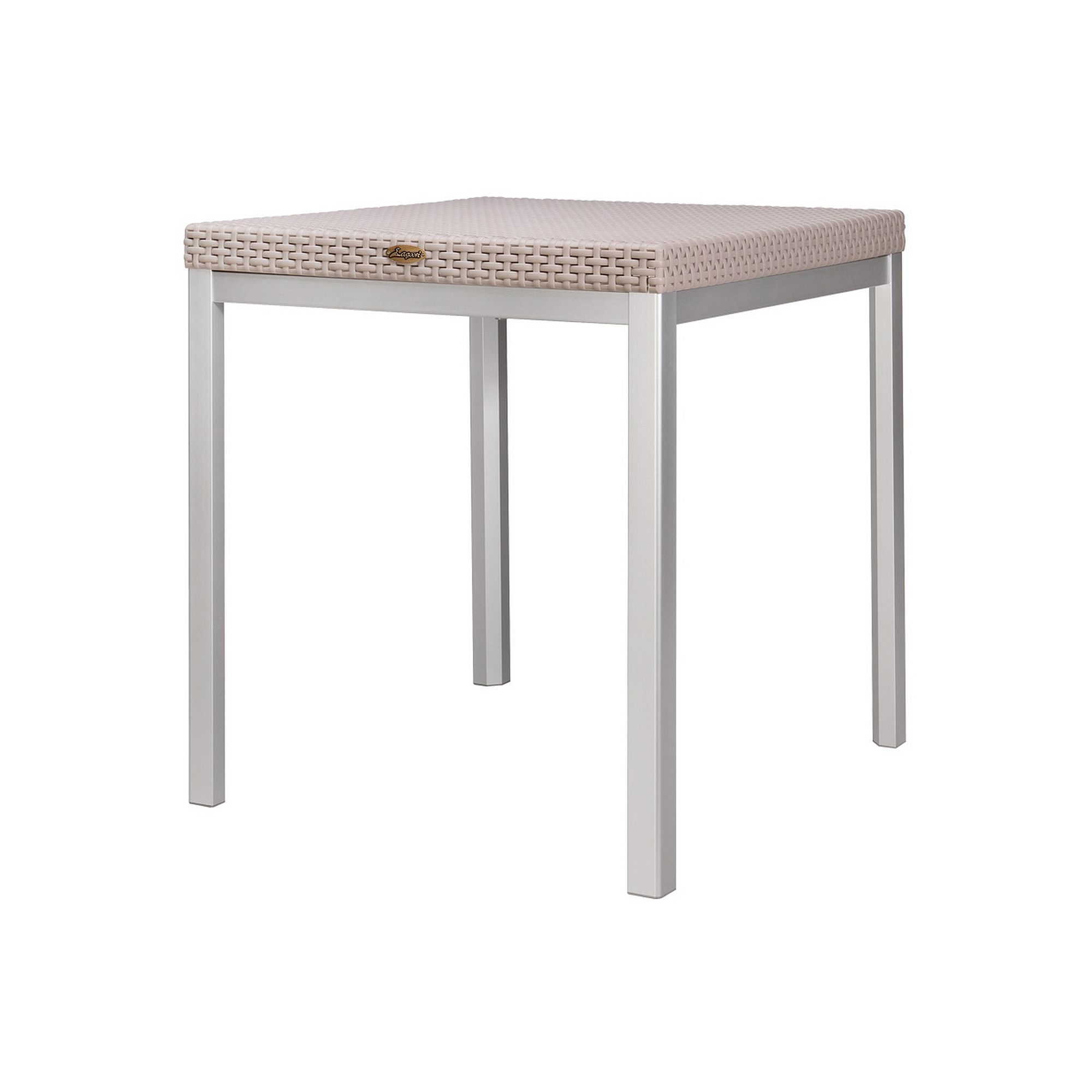 Lagoon Russ Rattan Dining Table, Gray