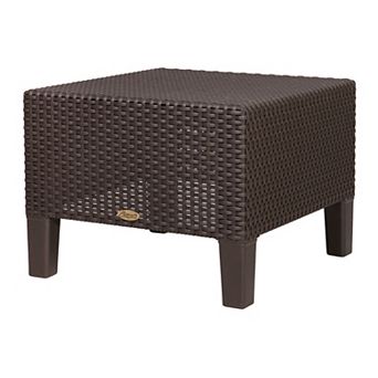 Lagoon Magnolia Rattan Side Table