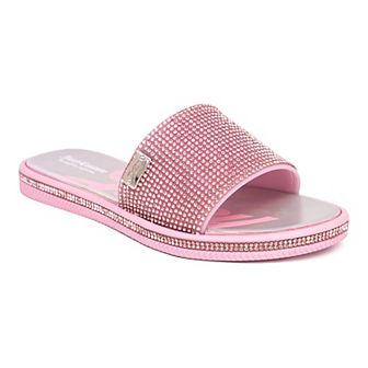 Juicy Couture Kids Yimmy Girls Flat Slide Sandals