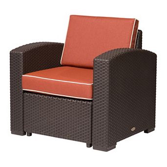 Lagoon Magnolia Rattan Club Chair