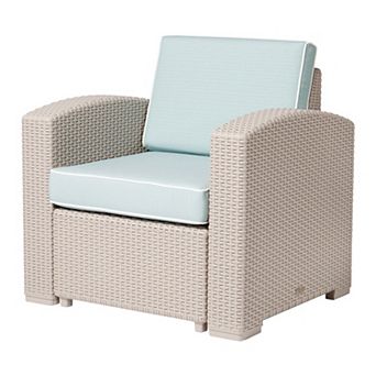 Lagoon Magnolia Rattan Club Chair