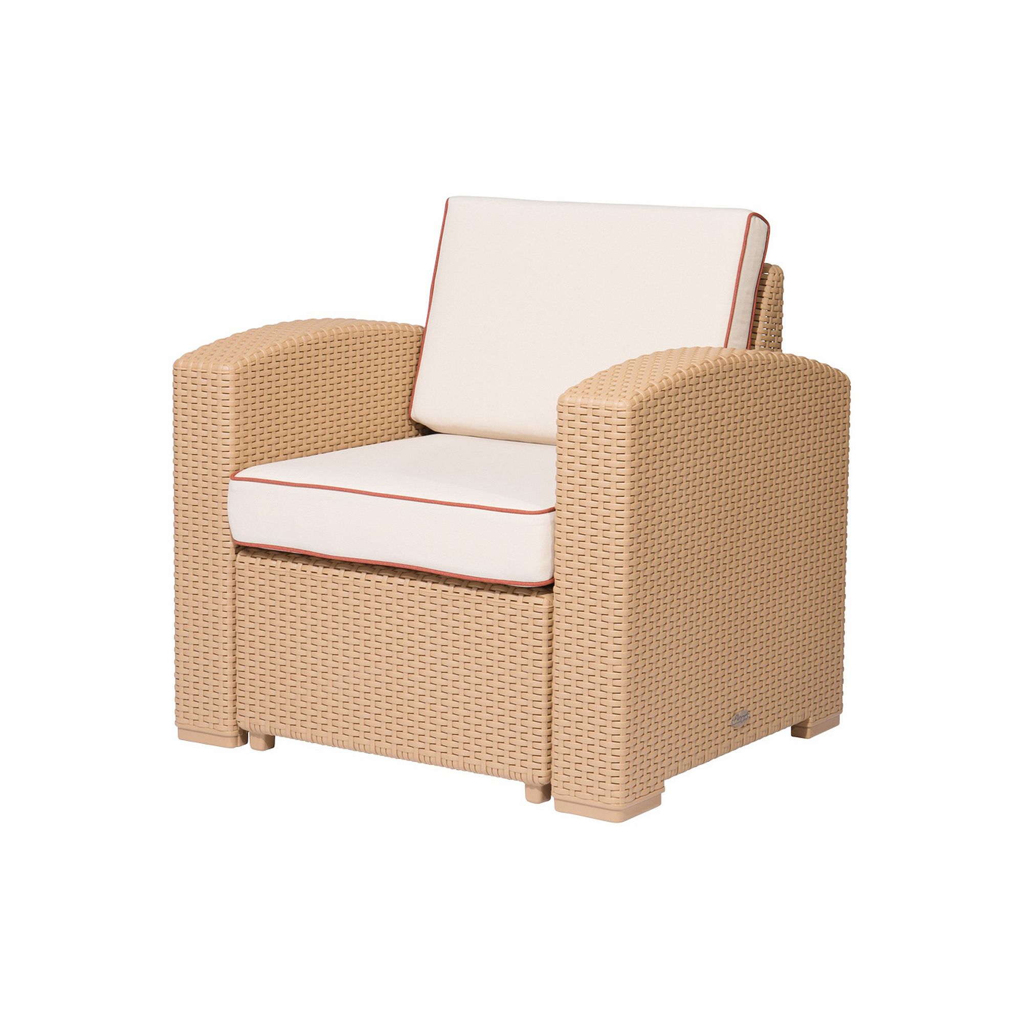 Lagoon Magnolia Rattan Club Chair