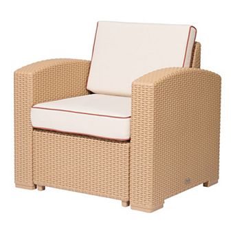 Lagoon Magnolia Rattan Club Chair