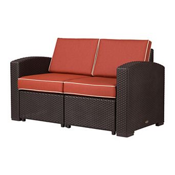 Lagoon Magnolia Rattan Love Seat