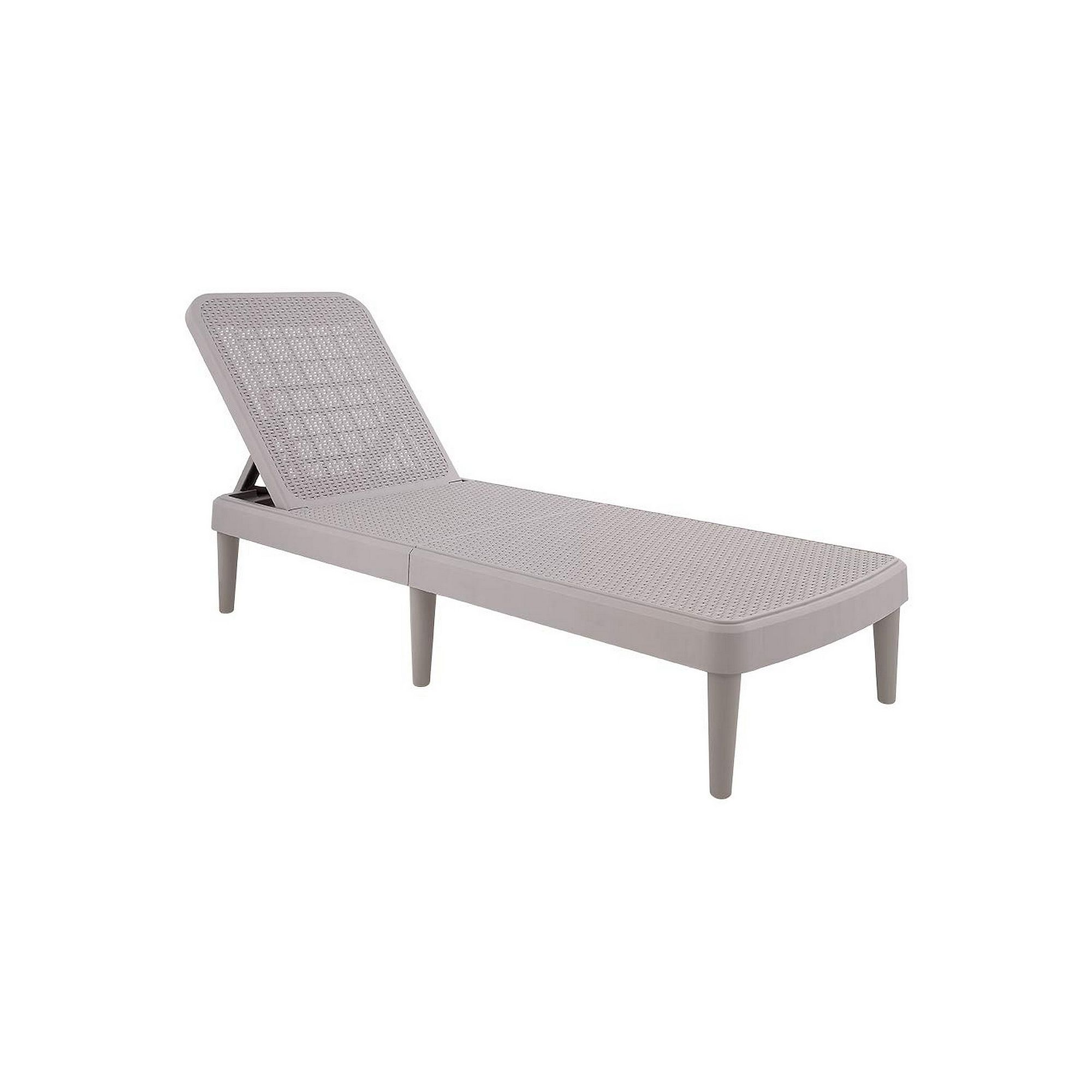 Lagoon Tahiti Rattan Chaise Lounge, Gray