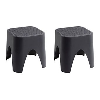 Lagoon Mallorca Stackable Rattan Top Side Table & Ottoman