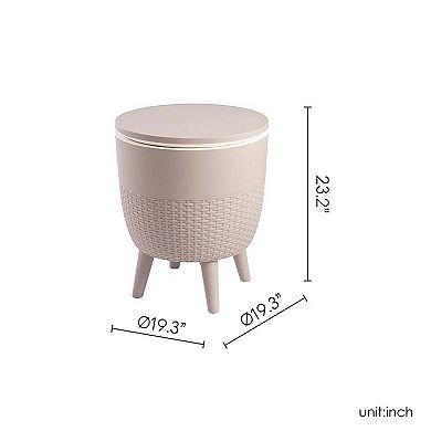 Lagoon Cancun All Weather 2-in-1 Side Table & Cooler