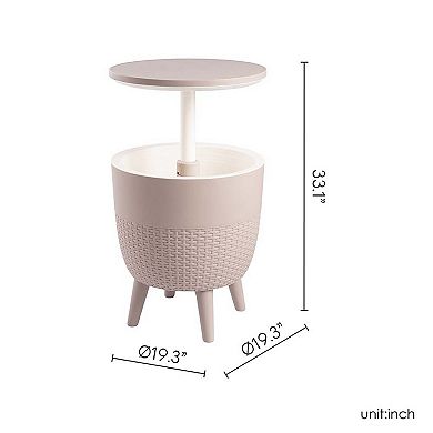 Lagoon Cancun All Weather 2-in-1 Side Table & Cooler