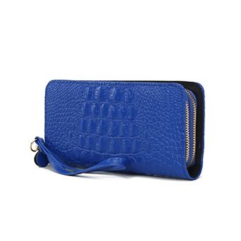 MKF Collection Eve Genuine Crocodile-embossed Women’s Wristlet Wallet by Mia K