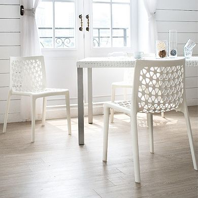 Lagoon Milan Stackable Dining Chair 2-piece Set