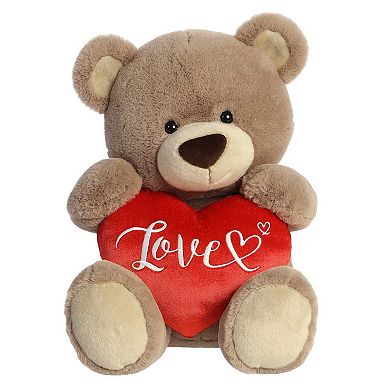 Aurora Large Brown Valentine 18" Love Bear Heartwarming Stuffed Animal