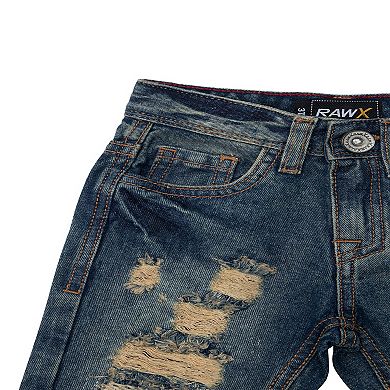 Toddler Boys 2t-4t Boys Fashion Rip And Repair Five Pocket Jeans