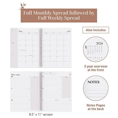 Rileys & Co 2024-2025 18-month Geographic Academic Weekly & Monthly Planner
