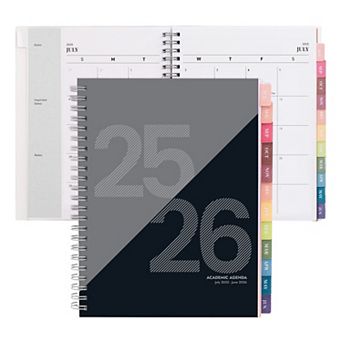 Rileys & Co 2025-2026 12-month Geographic Academic Weekly & Monthly Planner