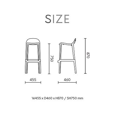Lagoon Joyous Barstool 2-piece Set