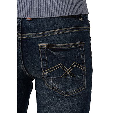 Boys 8-18 Fashion Distressed Jeans With Contrast Neon Stitch