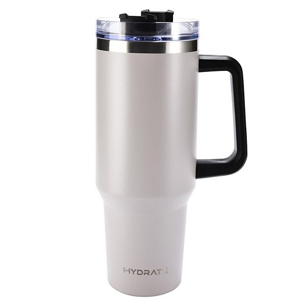 Travel Tumbler With Handle, Vacuum Insulated Travel Mugs For Hot And Cold