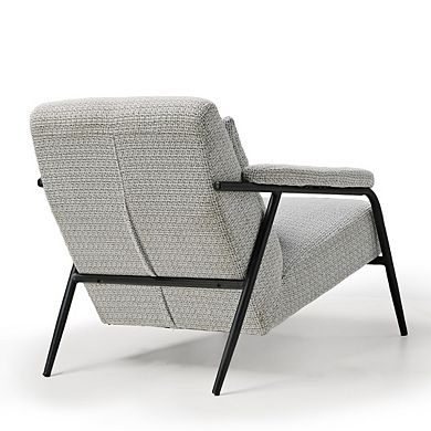 Italian Minimalist Lounge Chair, Gray