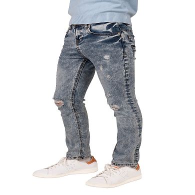 Boys 8-18 Fashion Rip & Repair Jeans With Details On Knee