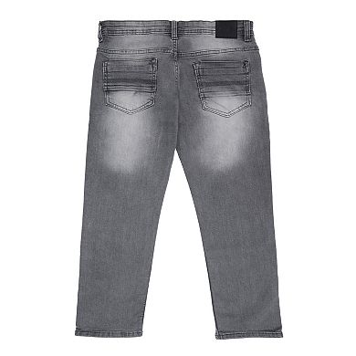Boys 8-18 Fashion Rip & Repair Jeans With Details On Knee