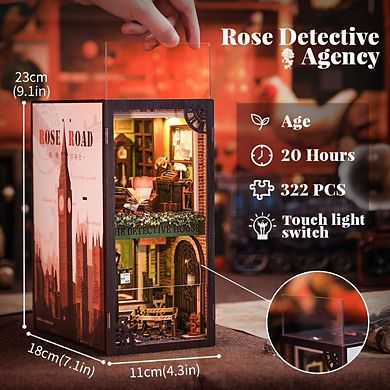 Diy 3d Book Nook Kit Rose Detective Agency 322pcs