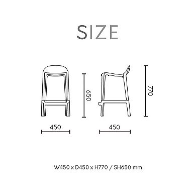 Lagoon Joyous Counter Stool 2-piece Set