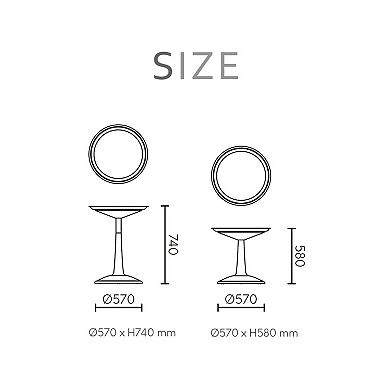 Lagoon Sprout Round Side Table