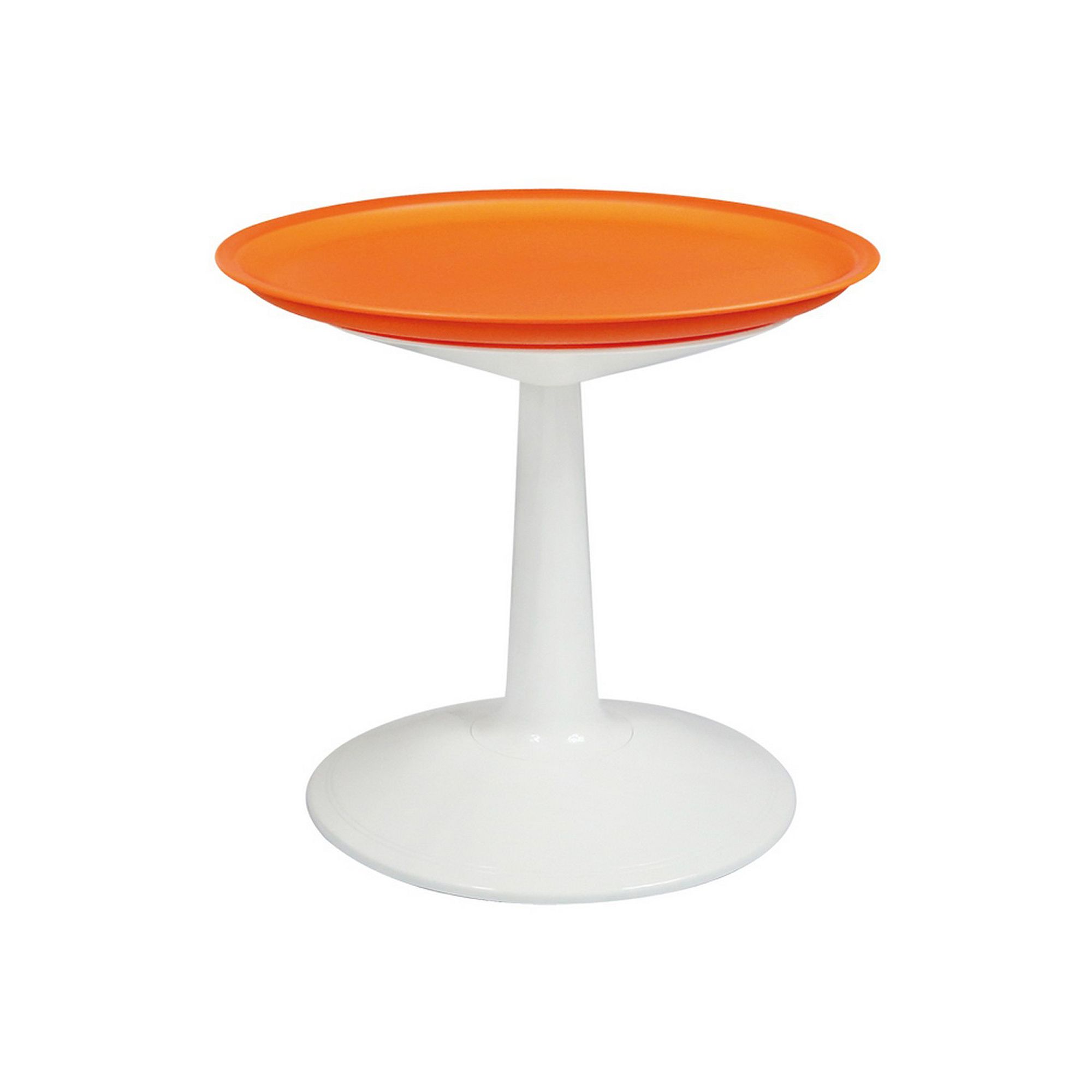 Lagoon Sprout Round Side Table, Orange