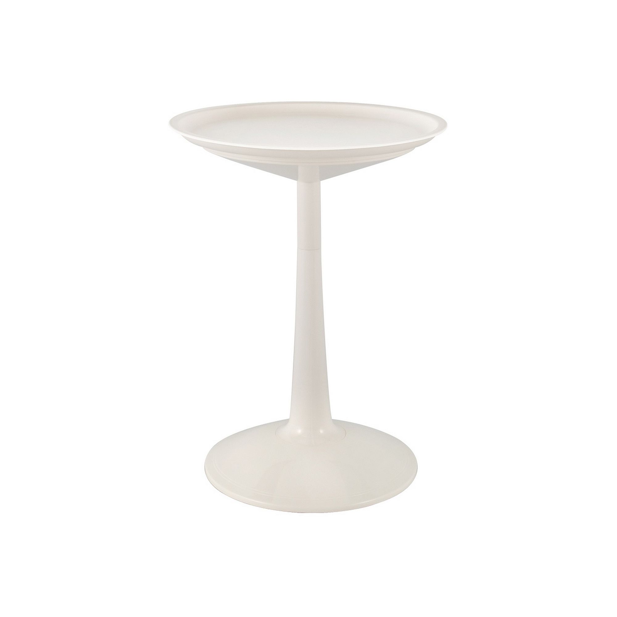 Lagoon Sprout Round Side Table, White